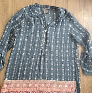 About A Girl XL Blue Blouse
